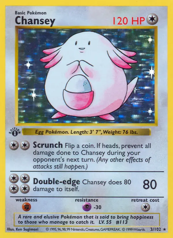 Chansey - 3/102 - Base Set