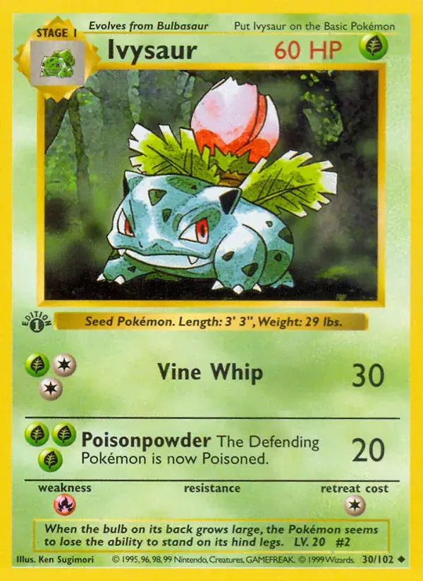 Ivysaur - 30/102 - Base Set