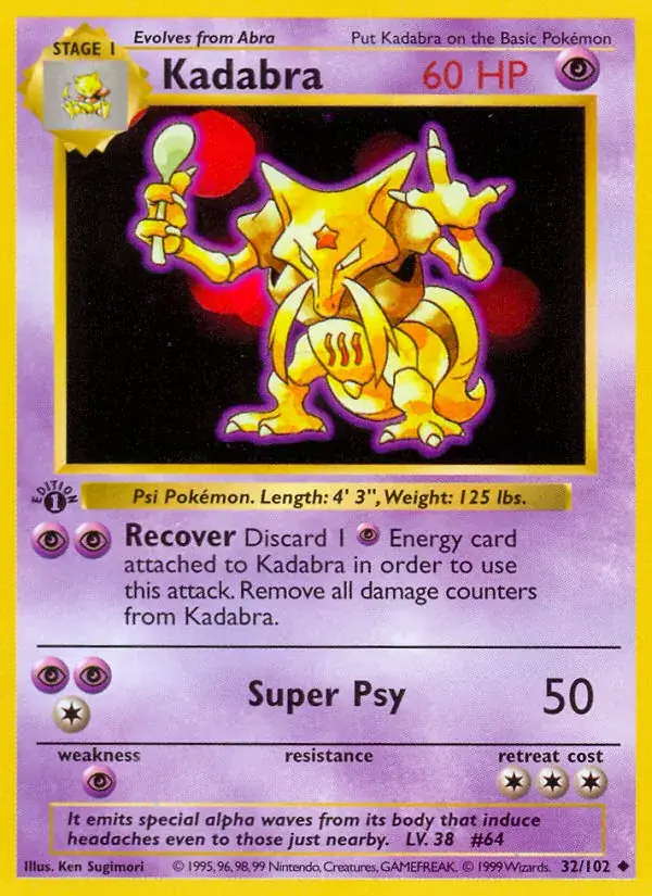 Kadabra - 32/102 - Base Set