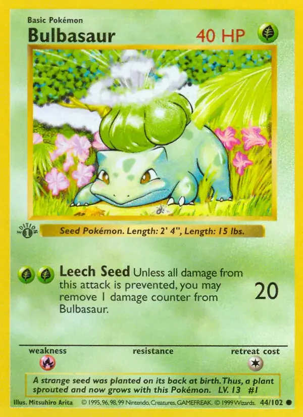 Bulbasaur - 44/102 - Base Set