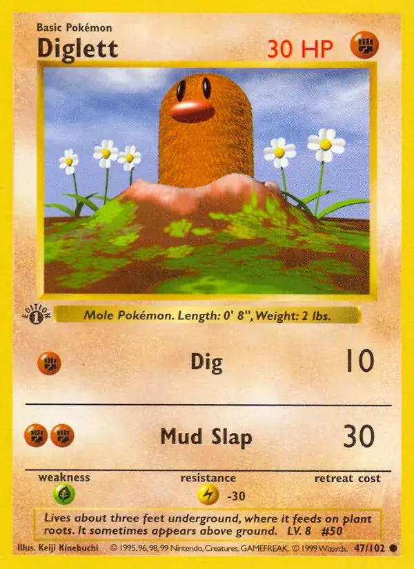 Diglett - 47/102 - Base Set
