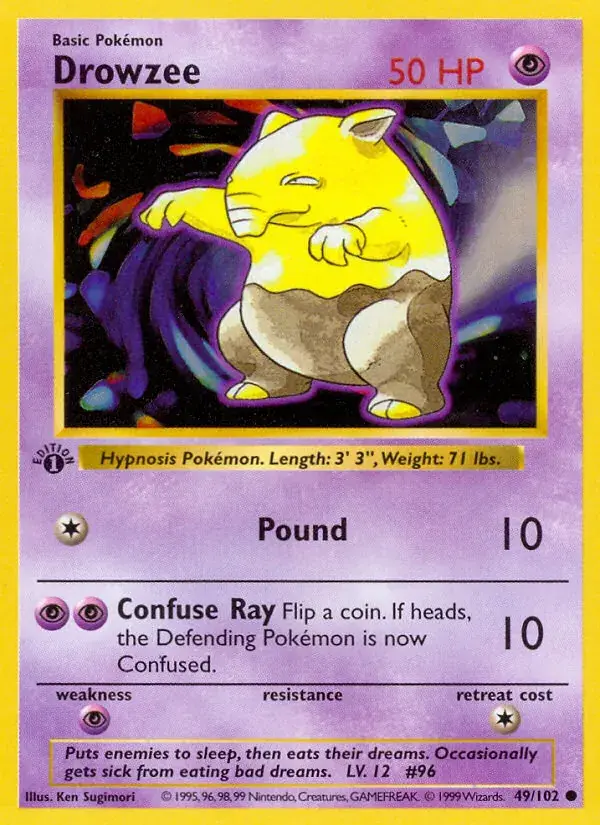Drowzee - 49/102 - Base Set