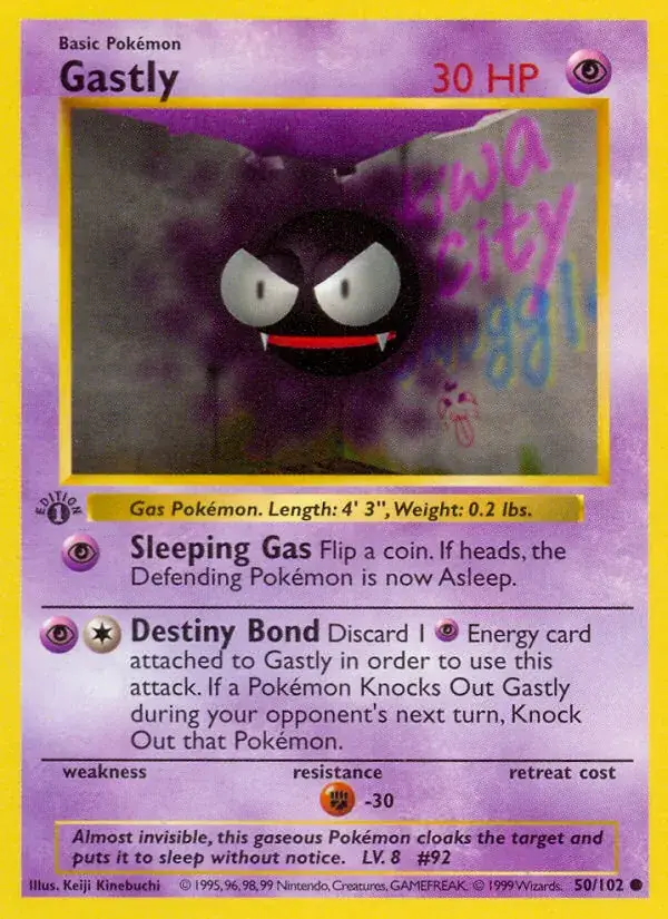 Gastly - 50/102 - Base Set