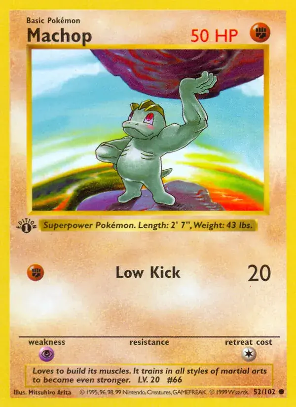 Machop - 52/102 - Base Set