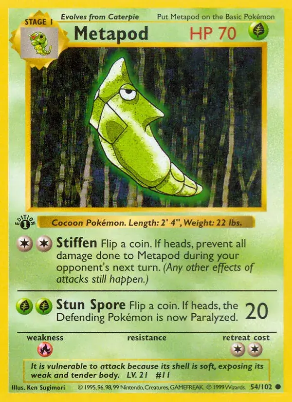Metapod - 54/102 - Base Set