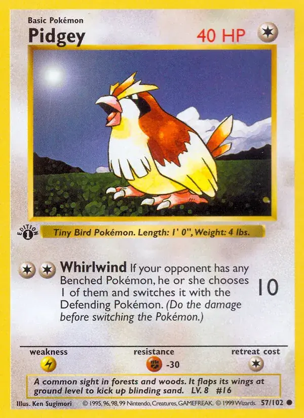 Pidgey - 57/102 - Base Set