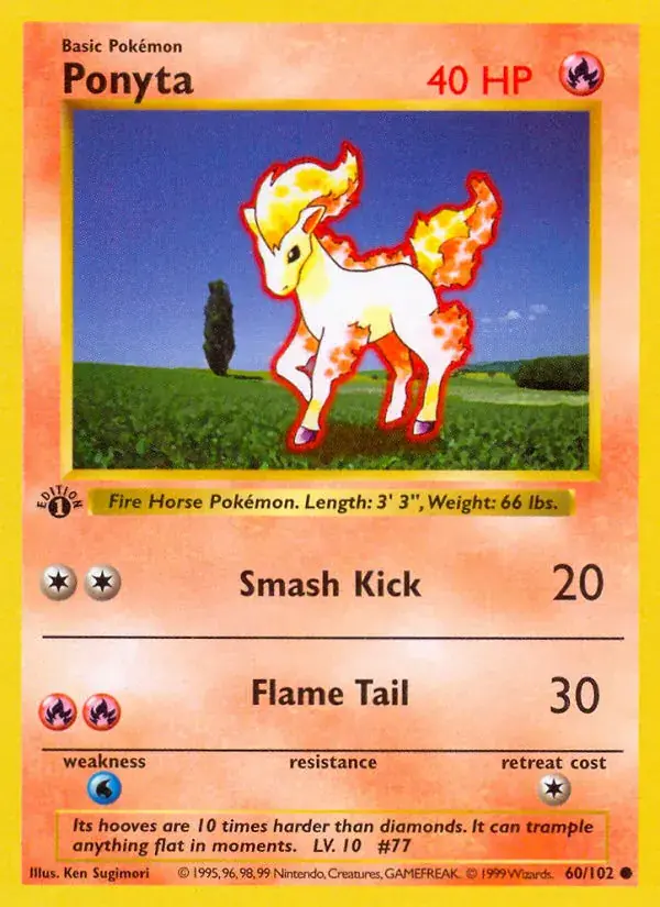 Ponyta - 60/102 - Base Set