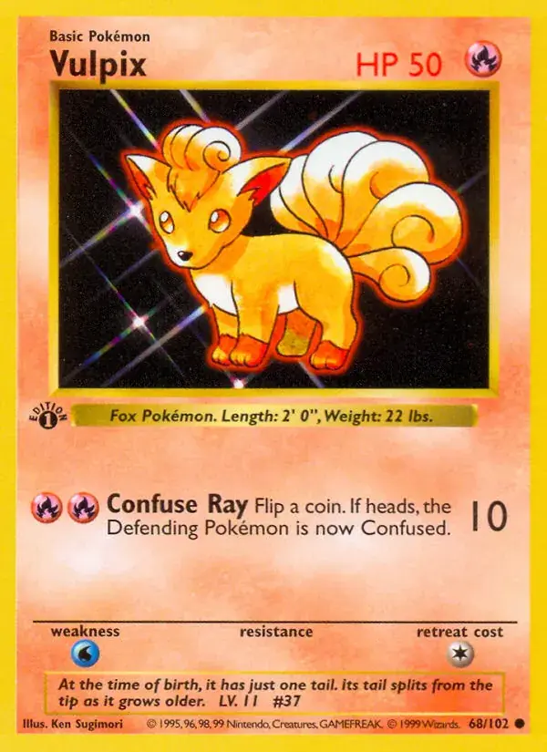 Vulpix - 68/102 - Base Set