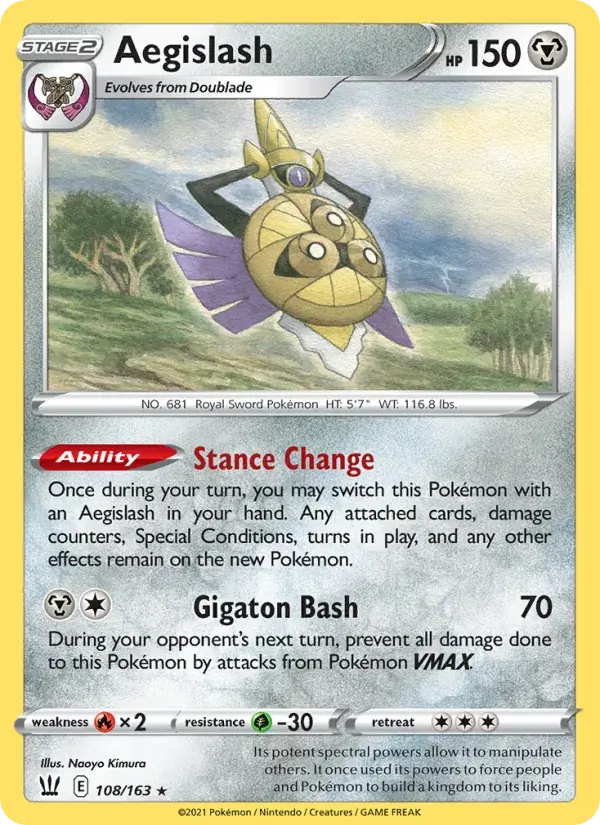 Aegislash - 108/183 - Battle Styles