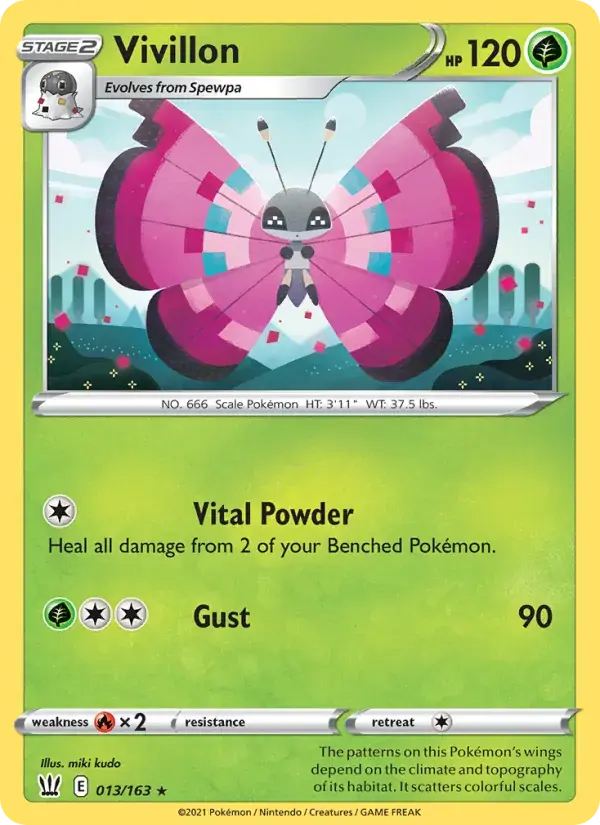 Vivillon - 13/183 - Battle Styles