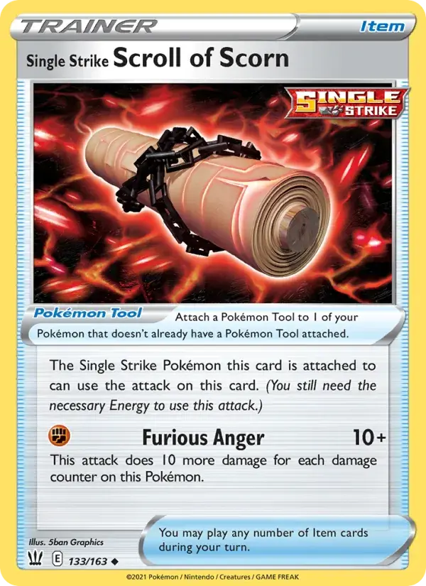 Single Strike Scroll of Scorn - 133/183 - Battle Styles