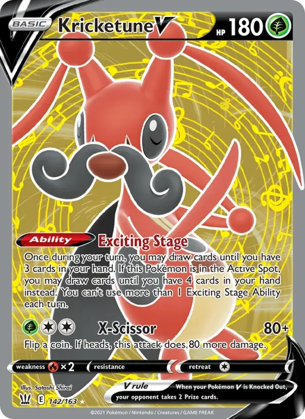 Kricketune V - 142/183 - Battle Styles