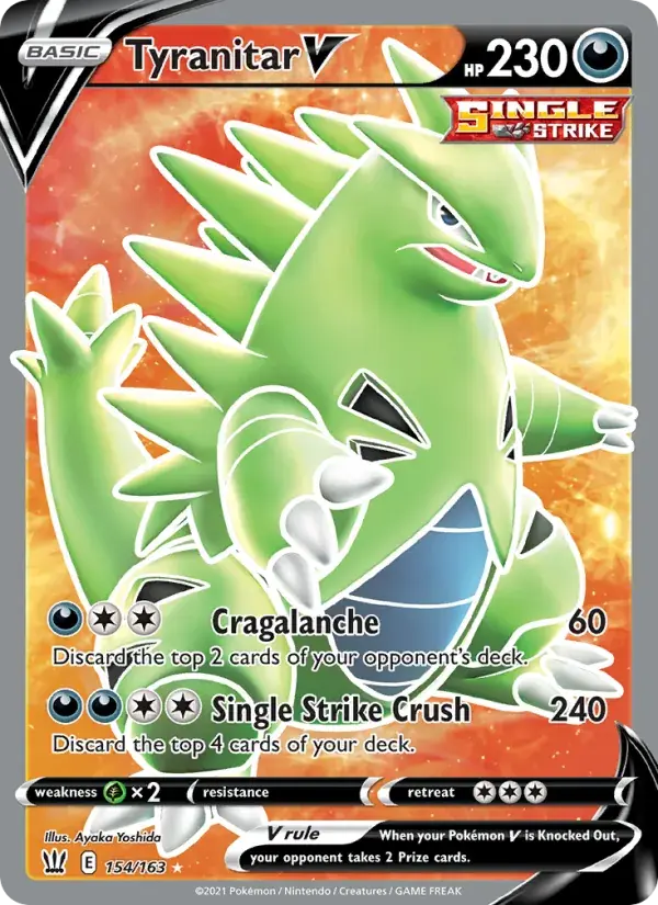 Tyranitar V - 154/183 - Battle Styles