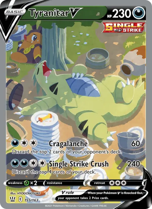 Tyranitar V - 155/183 - Battle Styles