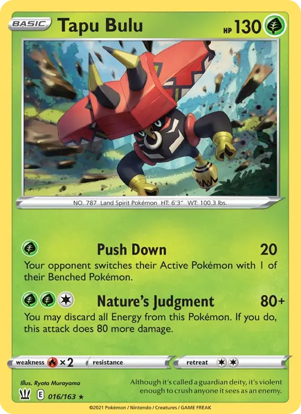 Tapu Bulu - 16/183 - Battle Styles
