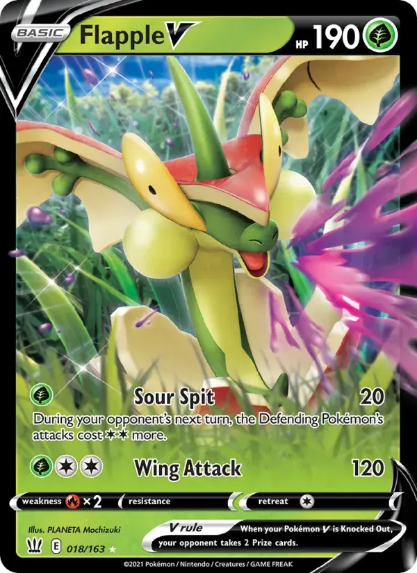 Flapple V - 18/183 - Battle Styles
