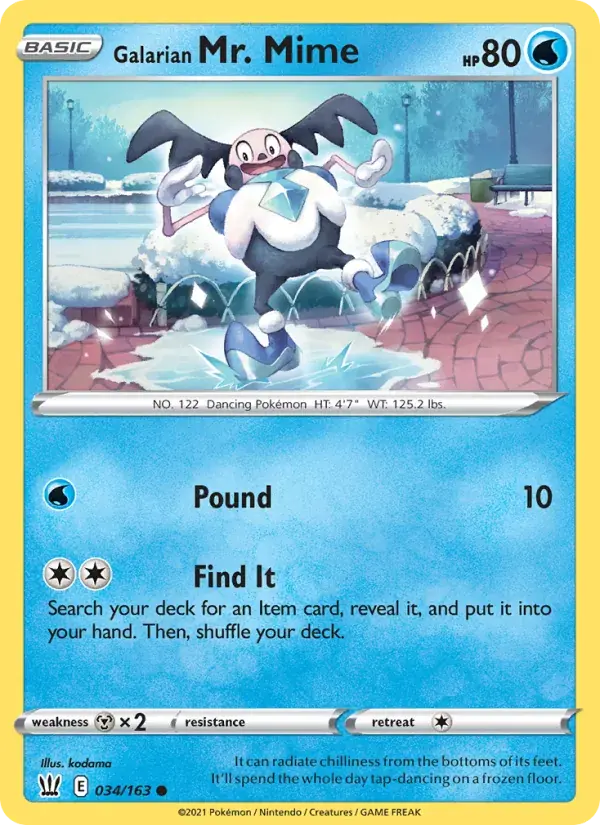 Galarian Mr. Mime - 34/183 - Battle Styles