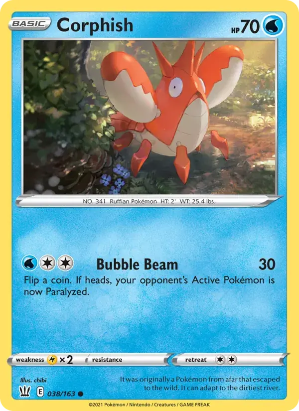 Corphish - 38/183 - Battle Styles