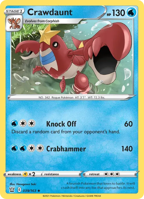 Crawdaunt - 39/183 - Battle Styles