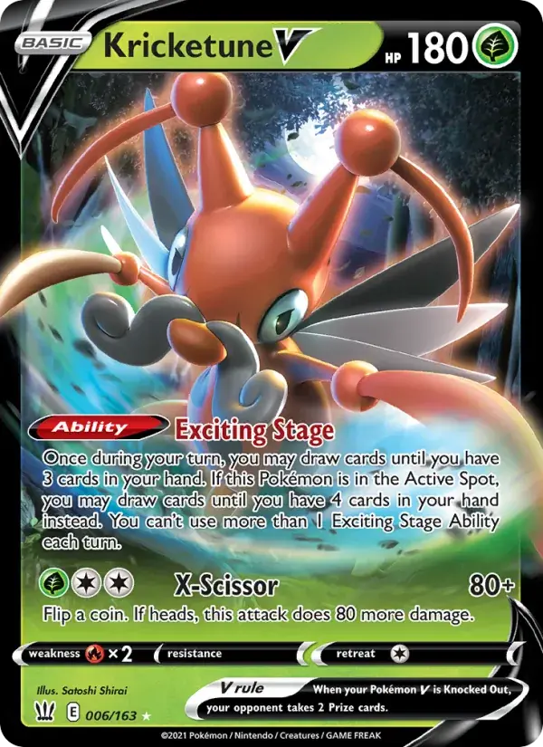 Kricketune V - 6/183 - Battle Styles