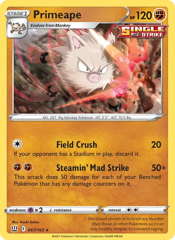 Primeape - 67/183 - Battle Styles