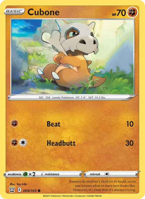 Cubone - 69/183 - Battle Styles
