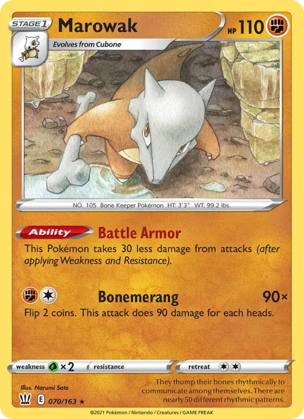 Marowak - 70/183 - Battle Styles