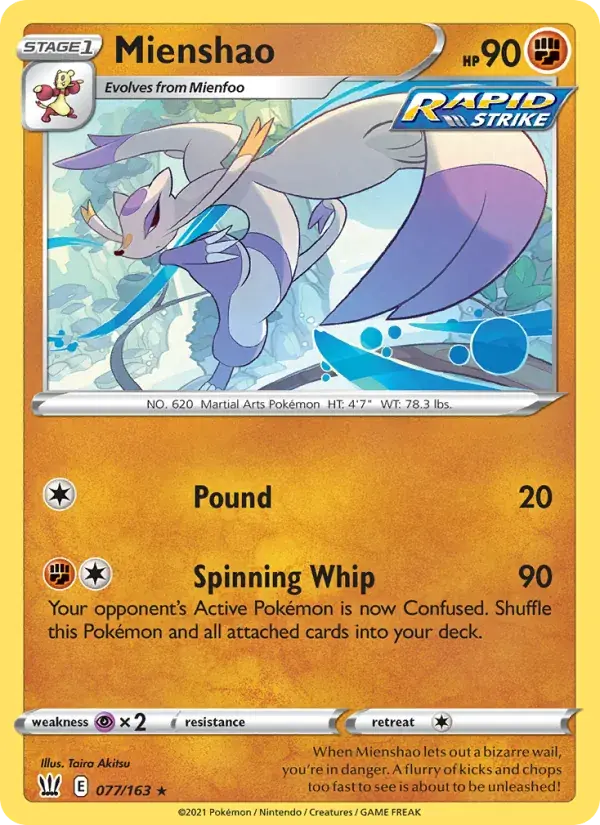 Mienshao - 77/183 - Battle Styles