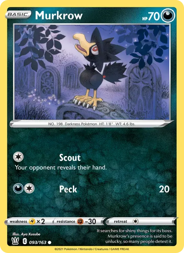 Murkrow - 93/183 - Battle Styles