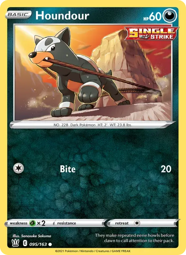 Houndour - 95/183 - Battle Styles
