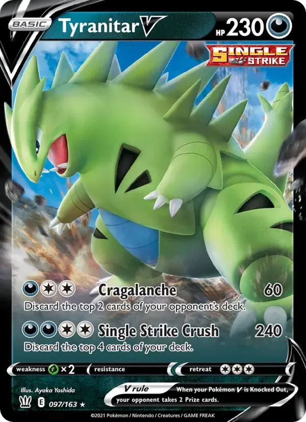 Tyranitar V - 97/183 - Battle Styles