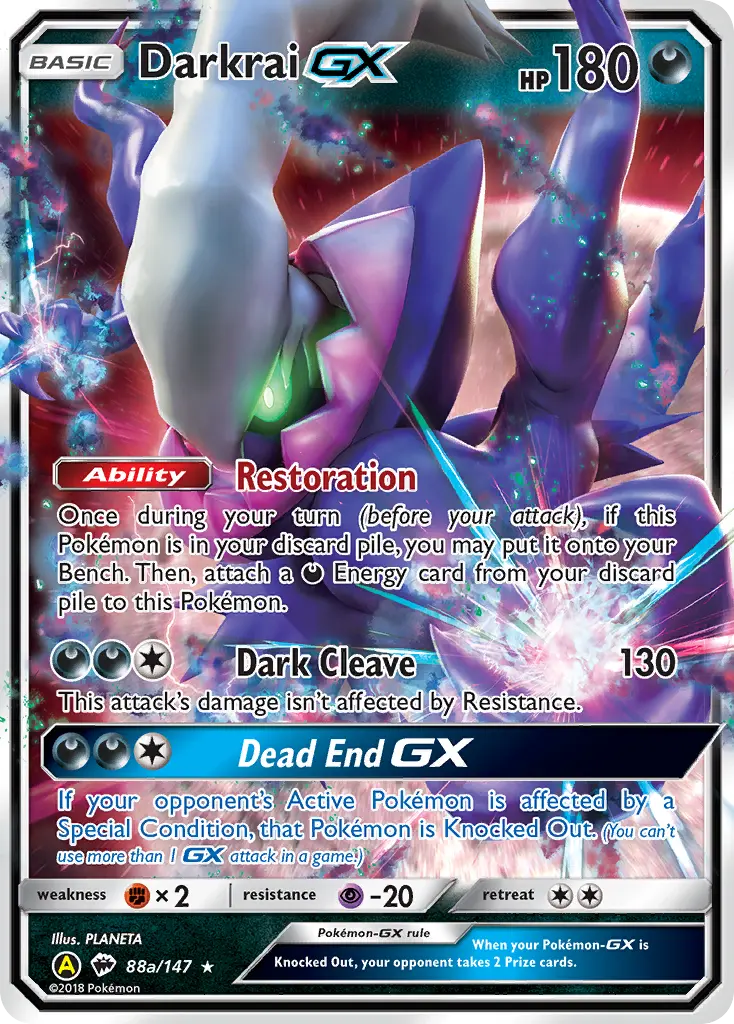 Darkrai-GX - BUS-88A/169 - Ombres Ardentes