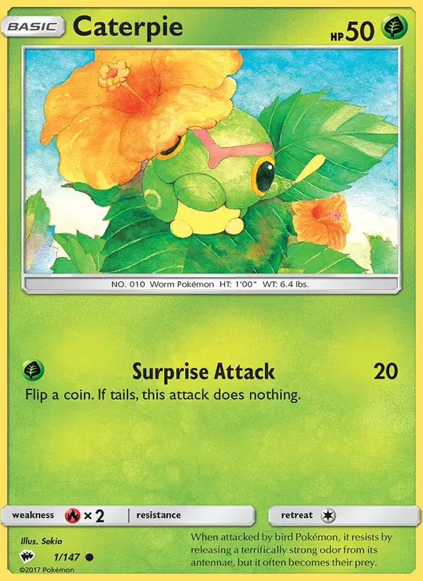 Caterpie - 1/169 - Burning Shadows