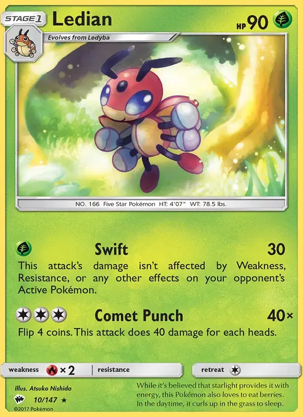 Ledian - 10/169 - Burning Shadows
