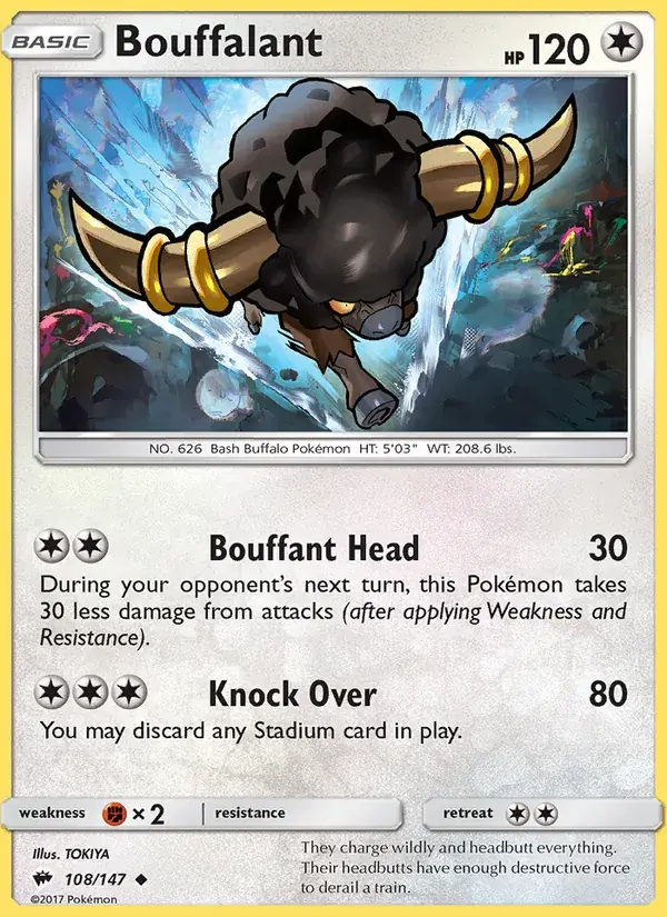 Bouffalant - 108/169 - Burning Shadows