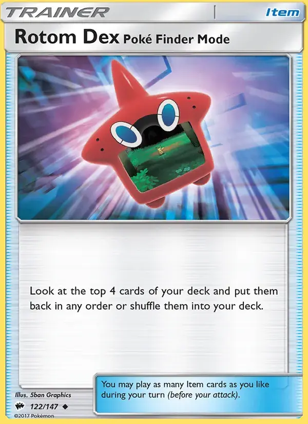 Rotom Dex—Poké Finder Mode - 122/169 - Burning Shadows
