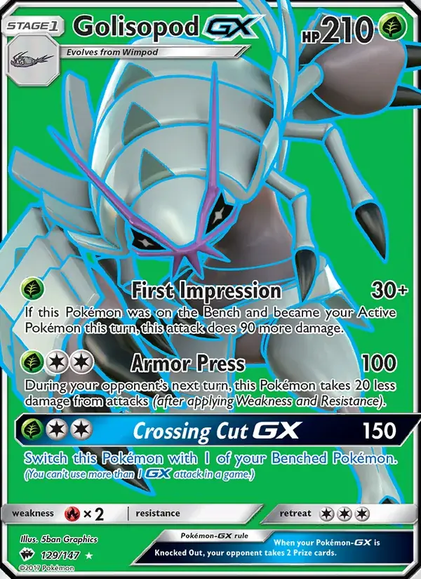 Golisopod GX - 129/169 - Burning Shadows
