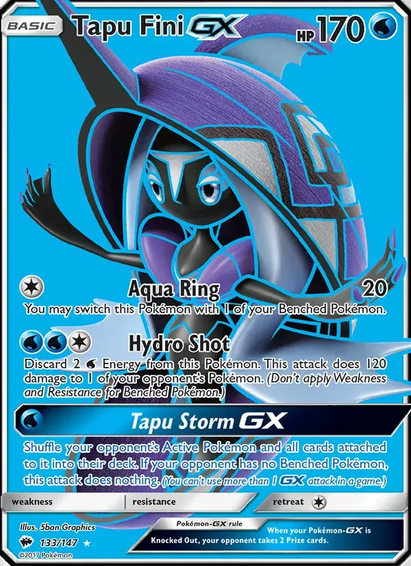 Tapu Fini GX - 133/169 - Burning Shadows
