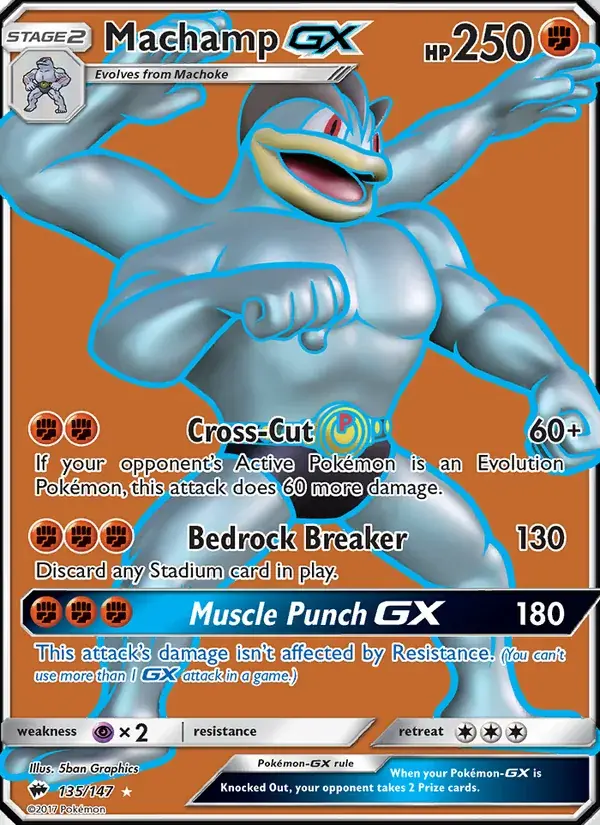 Machamp GX - 135/169 - Burning Shadows