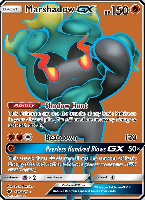 Marshadow GX - 137/169 - Burning Shadows
