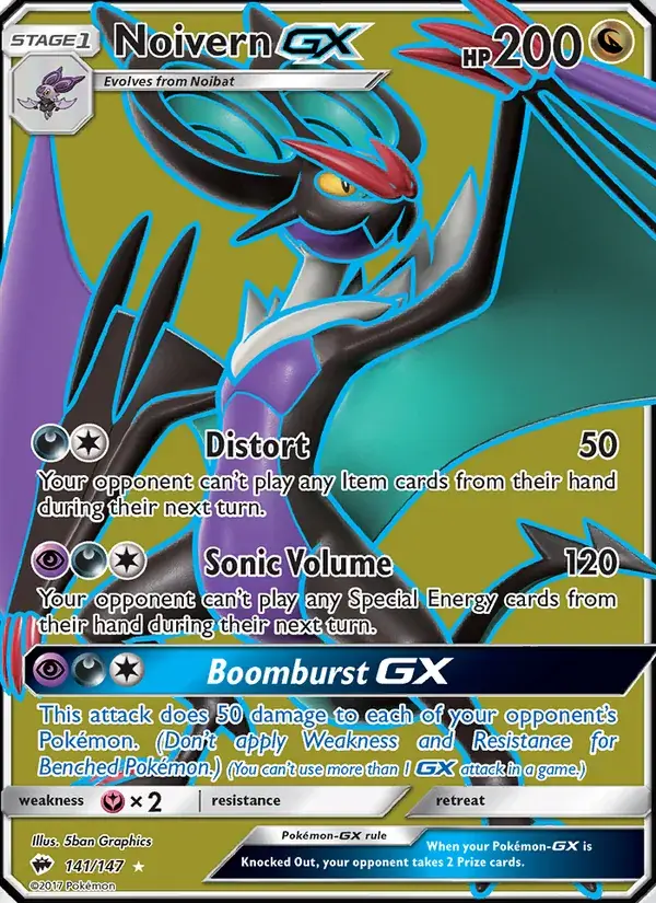 Noivern GX - 141/169 - Burning Shadows