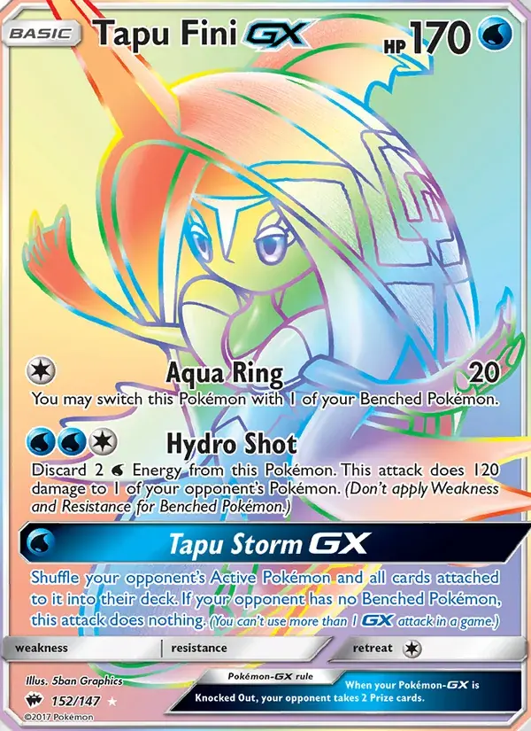 Tapu Fini GX - 152/169 - Burning Shadows