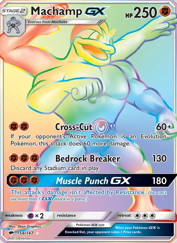 Machamp GX - 154/169 - Burning Shadows
