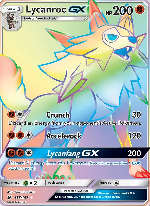 Lycanroc GX - 155/169 - Burning Shadows