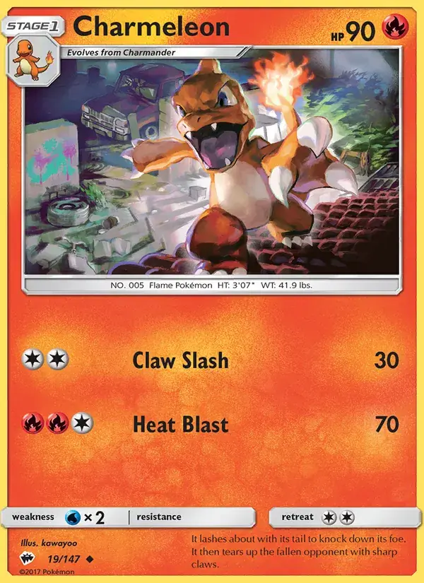 Charmeleon - 19/169 - Burning Shadows