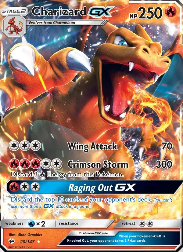 Charizard GX - 20/169 - Burning Shadows