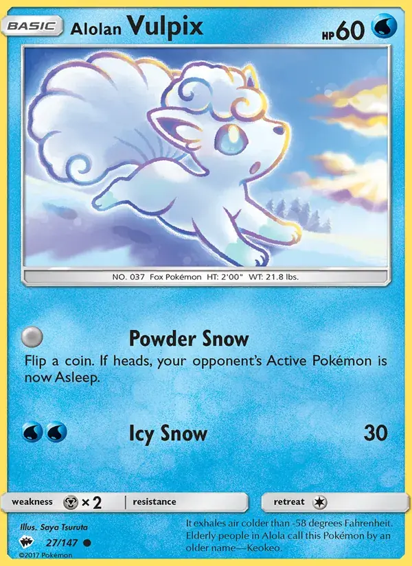 Alolan Vulpix - 27/169 - Burning Shadows