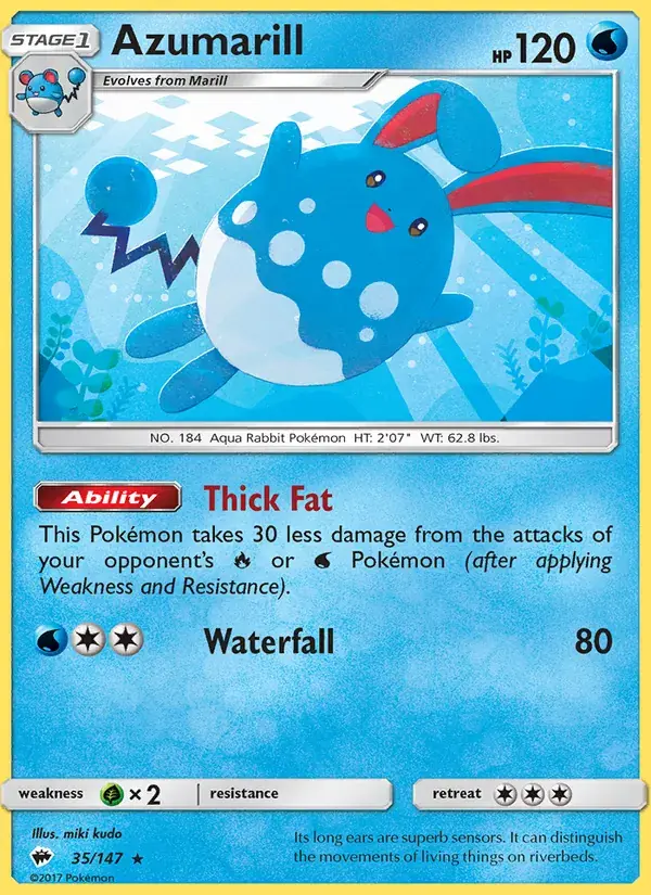 Azumarill - 35/169 - Burning Shadows