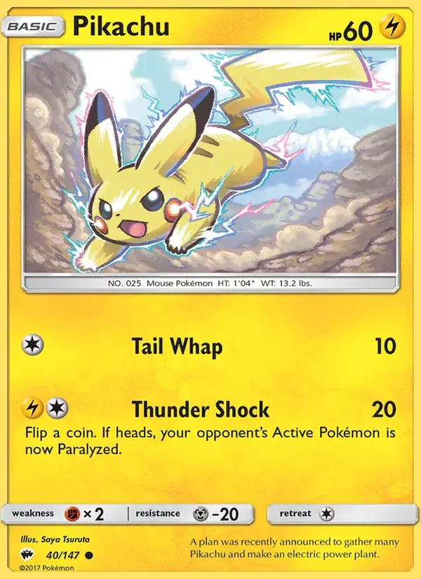 Pikachu - 40/169 - Burning Shadows