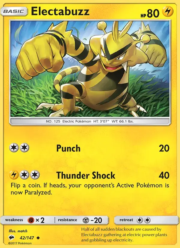Electabuzz - 42/169 - Burning Shadows